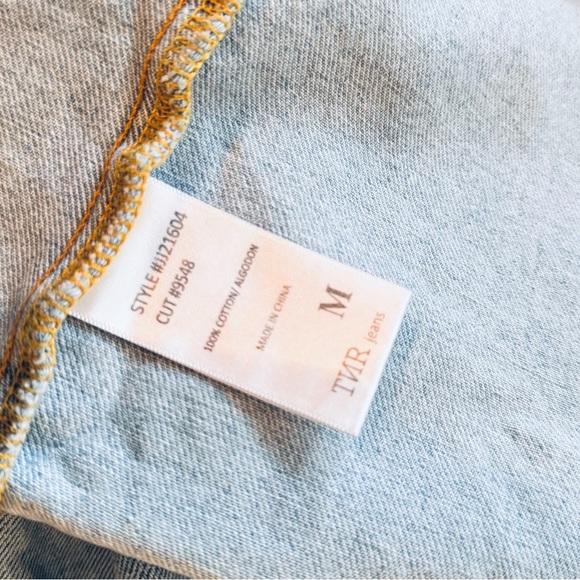 TNR JEANS Denim Shacket Light Blue Jean Jacket Button Down Shirt - Picture 13 of 15